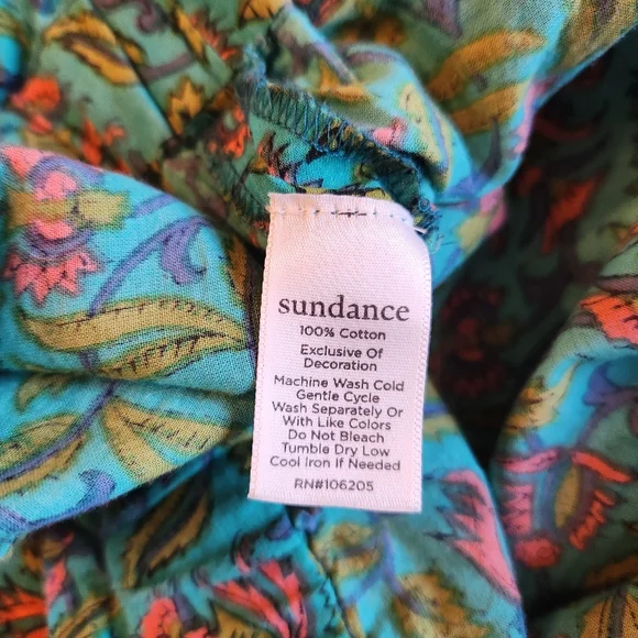 Sundance Vibrant Reef Pants Cargo Pockets Tassel Belt Size XXL - Picture 6 of 6